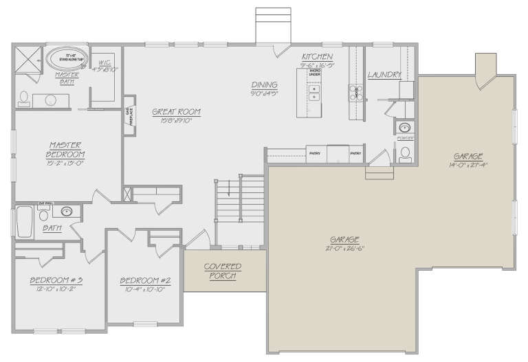 House Plan House Plan #34880 Drawing 1