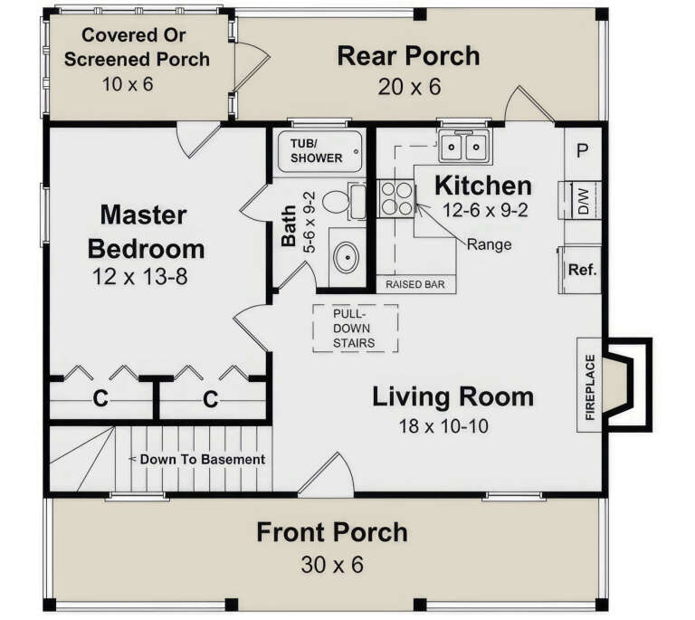 House Plan House Plan #34881 Drawing 1