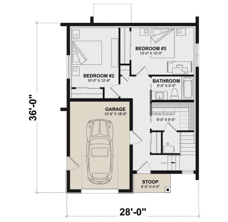 House Plan House Plan #34883 Drawing 1