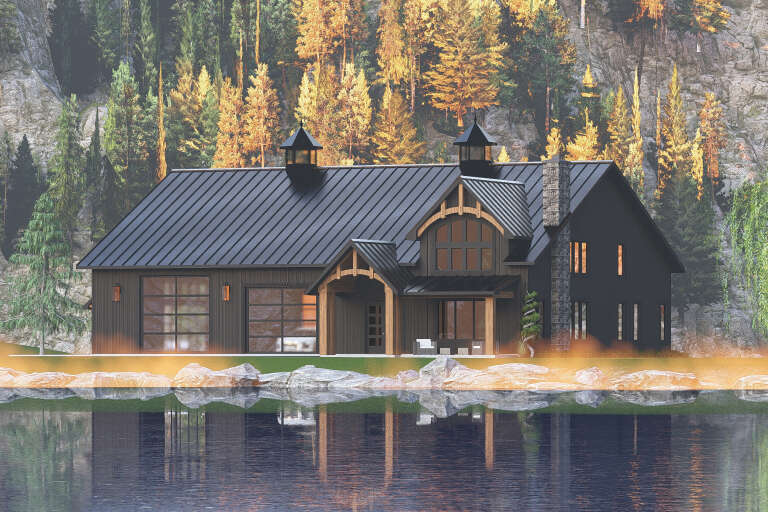 House Plan House Plan #34884 Angled Front Elevation