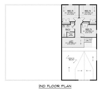 Second Floor for House Plan #5032-00415