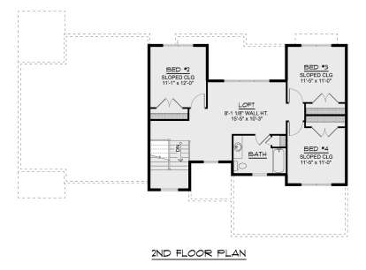 Second Floor for House Plan #5032-00416