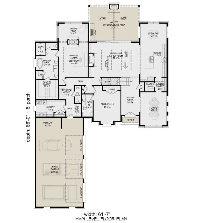 House Plan House Plan #34886 Drawing 1