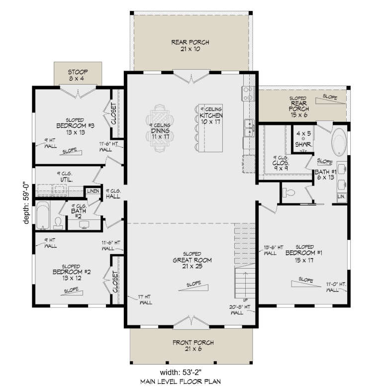 House Plan House Plan #34887 Drawing 1