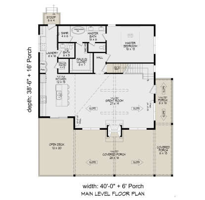 Main Floor  for House Plan #940-01398