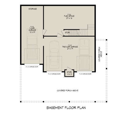 Garage/Basement for House Plan #940-01398