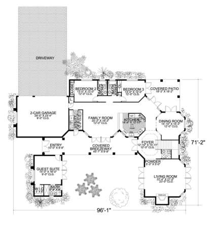 Floorplan 1 for House Plan #168-00068