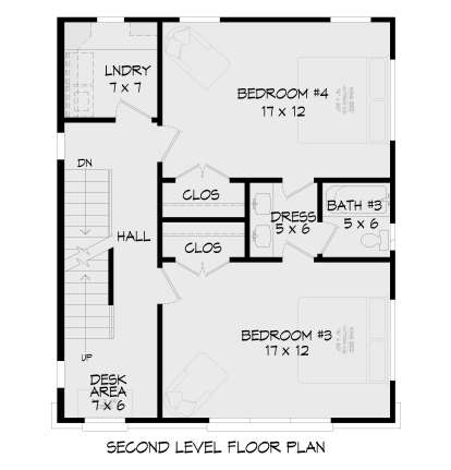 Second Floor for House Plan #940-01399