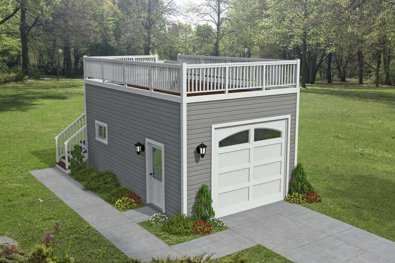 House Plan House Plan #34891 Angled Front Elevation