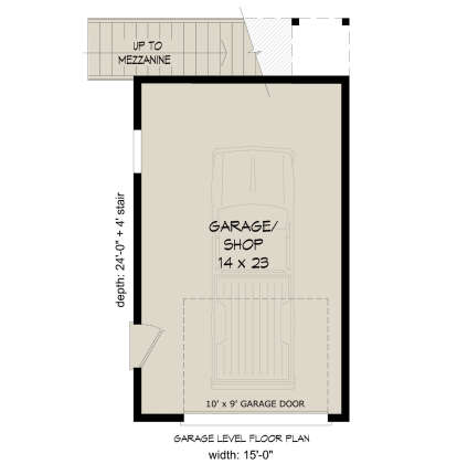 Garage Floor for House Plan #940-01400