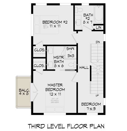 Second Floor for House Plan #940-01401