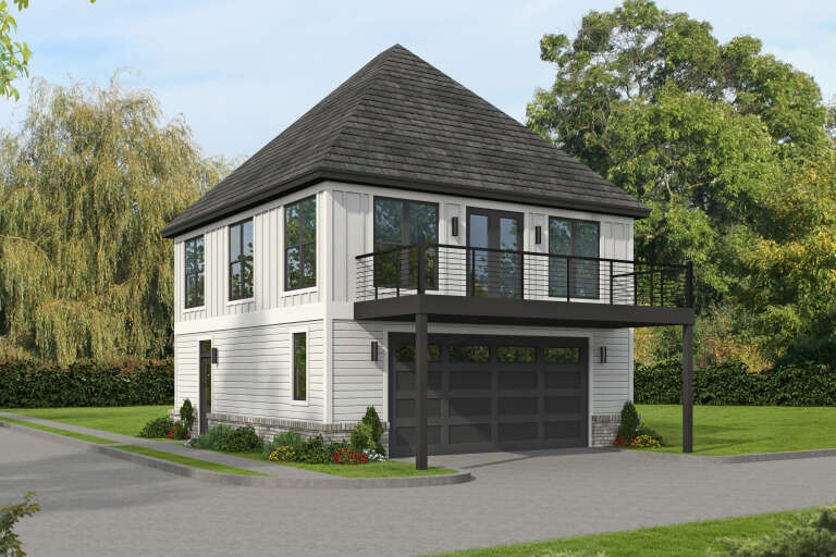 House Plan House Plan #34893 Angled Front Elevation