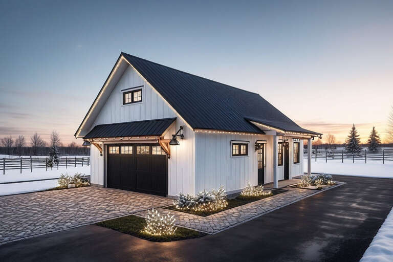 House Plan House Plan #34896 Angled Front Elevation