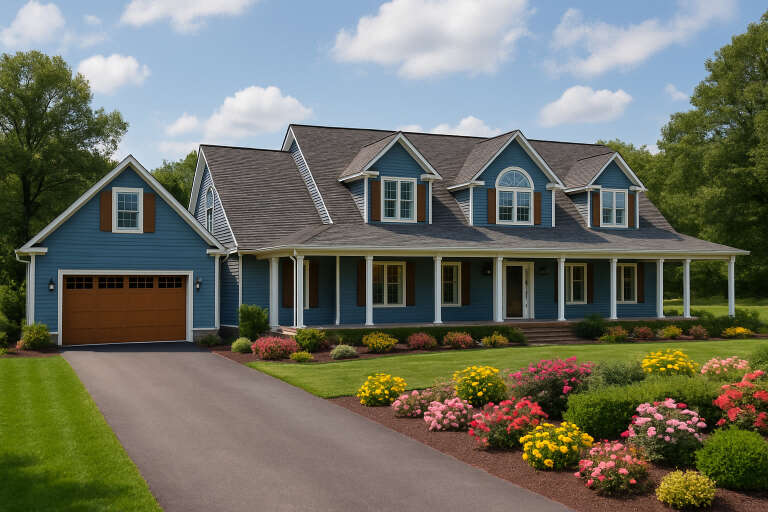 House Plan House Plan #34897 Angled Front Elevation