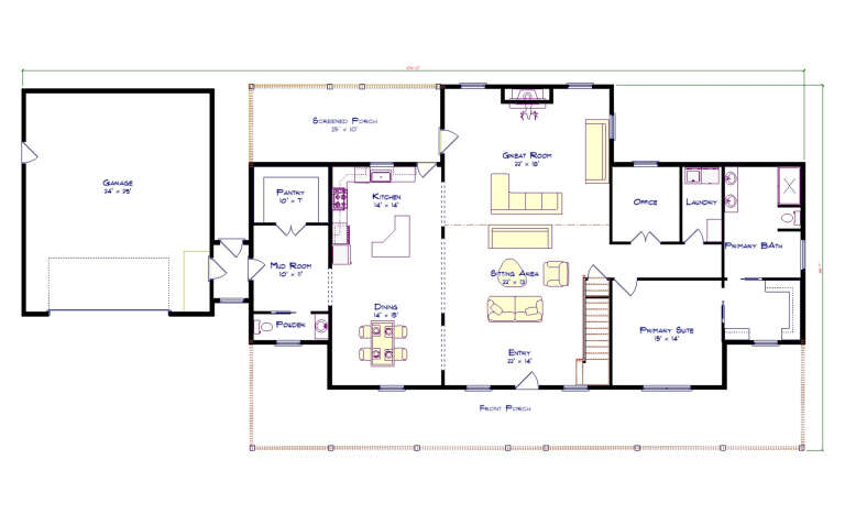 House Plan House Plan #34897 Drawing 1