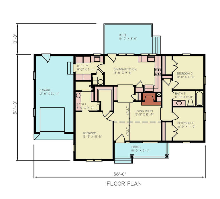 House Plan House Plan #34898 Drawing 1