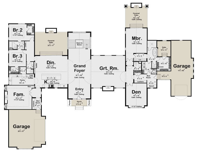 House Plan House Plan #34899 Drawing 1