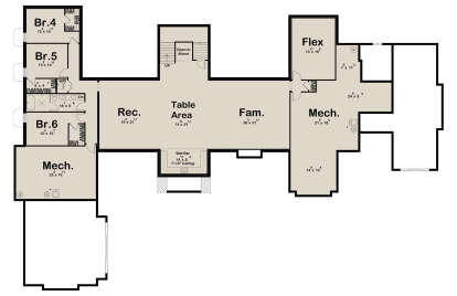 Basement for House Plan #963-01226