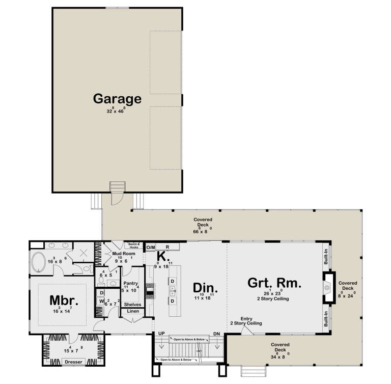 House Plan House Plan #34900 Drawing 1