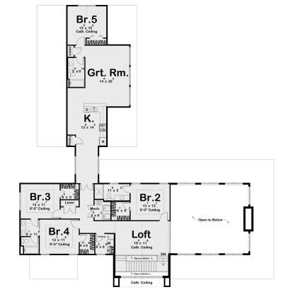 Second Floor for House Plan #963-01227