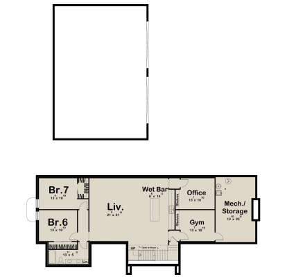Basement  for House Plan #963-01227