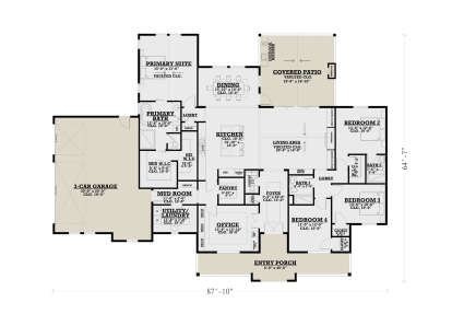 Main Floor for House Plan #4100-00016