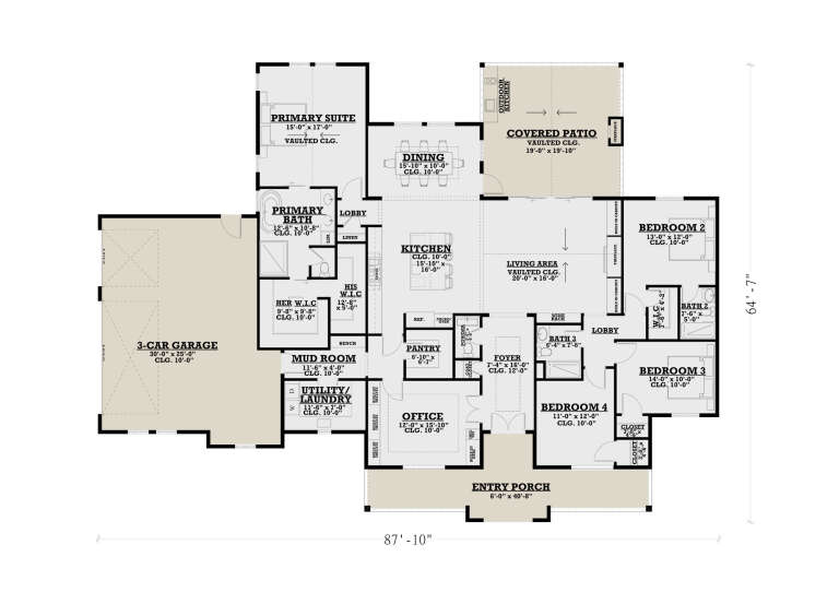 House Plan House Plan #34902 Drawing 1