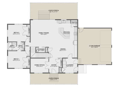 Main Floor for House Plan #2802-00476