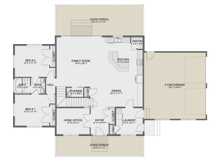 House Plan House Plan #34905 Drawing 1