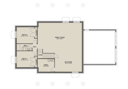 Basement  for House Plan #2802-00476
