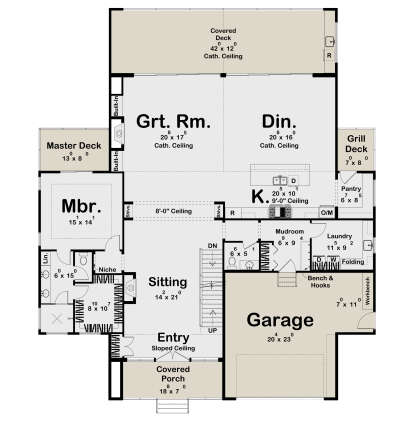 Main Floor for House Plan #963-01228