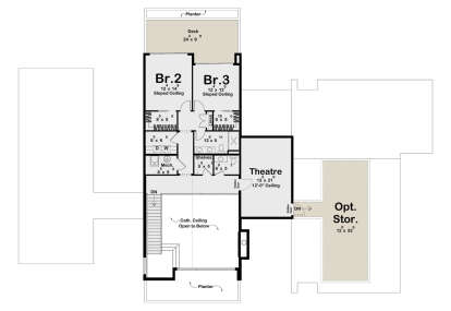 Second Floor for House Plan #963-01229
