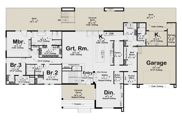 House Plan House Plan #34910 Drawing 1