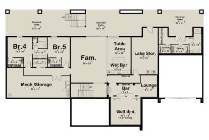 Basement for House Plan #963-01231