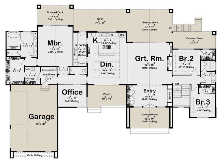 House Plan House Plan #34911 Drawing 1