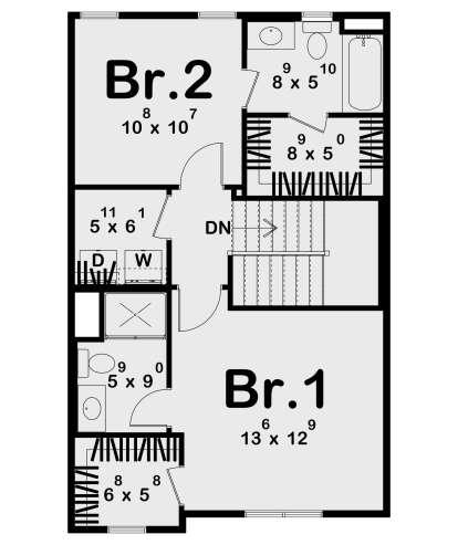 Second Floor for House Plan #963-01233