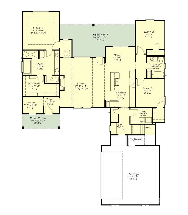 House Plan House Plan #34913 Drawing 1