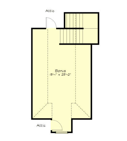 Bonus Room for House Plan #2880-00011