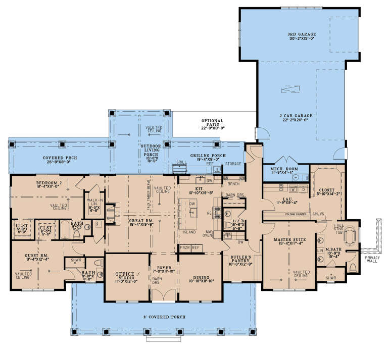 House Plan House Plan #34916 Drawing 1