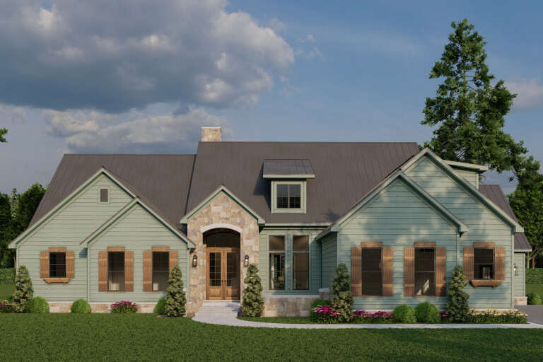 House Plan House Plan #34917 Front Elevation 