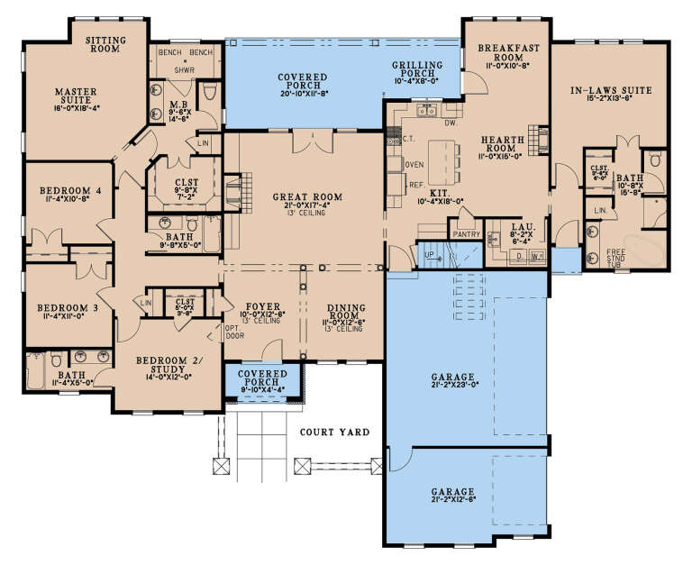 House Plan House Plan #34917 Drawing 1
