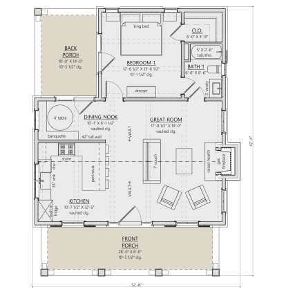 Main Floor  for House Plan #8687-00029