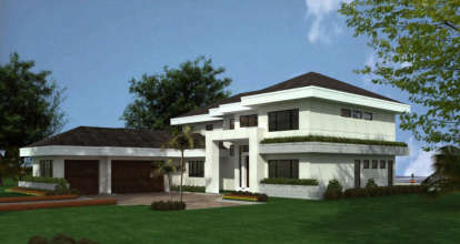 Florida House Plan #168-00071 Elevation Photo