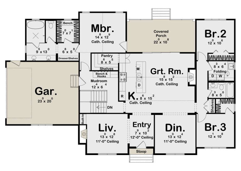 House Plan House Plan #34922 Drawing 1