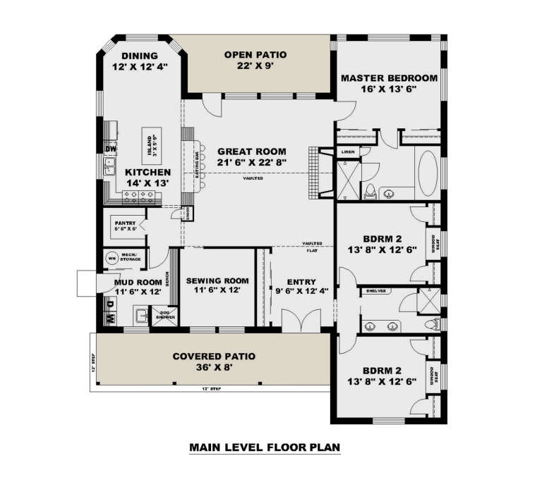 House Plan House Plan #34923 Drawing 1