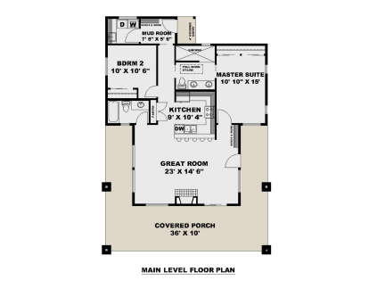 Main Floor  for House Plan #039-00819