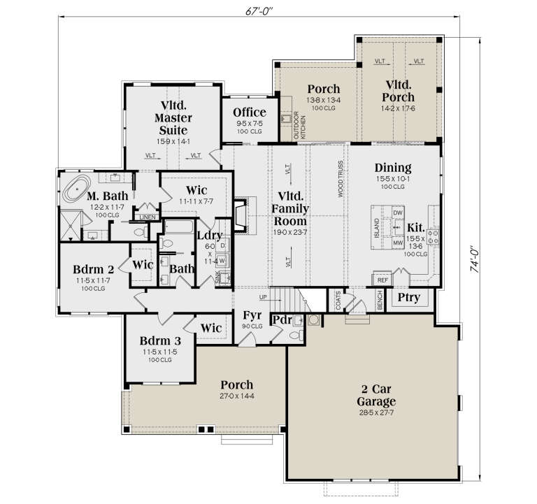 House Plan House Plan #34933 Drawing 1