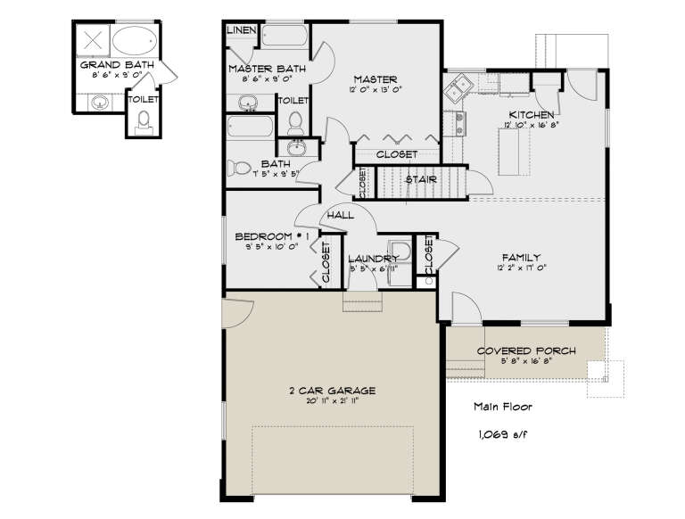 House Plan House Plan #34936 Drawing 1