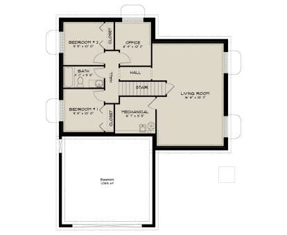 Basement for House Plan #2802-00478