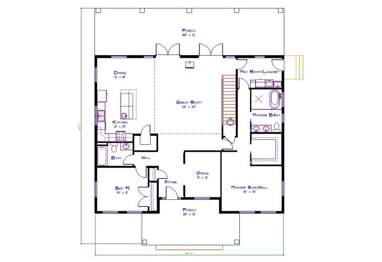 House Plan House Plan #34939 Drawing 1